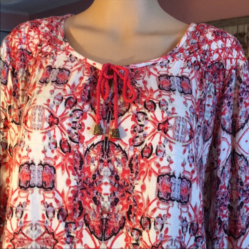NWOT “Gloria Vanderbilt" Boho Tunic